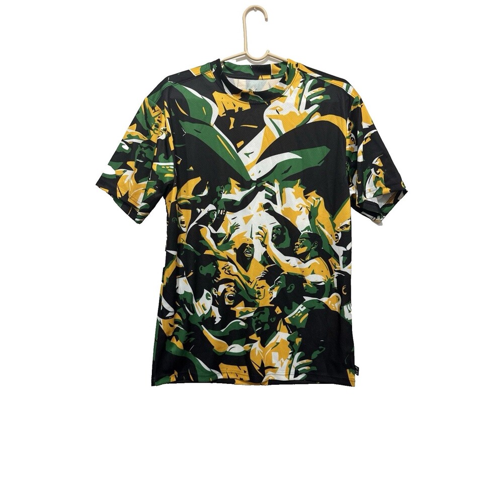 NWT PUMA Rival Rage AOP Jamaica Mesh Tee Men’s S - Picture 3 of 10